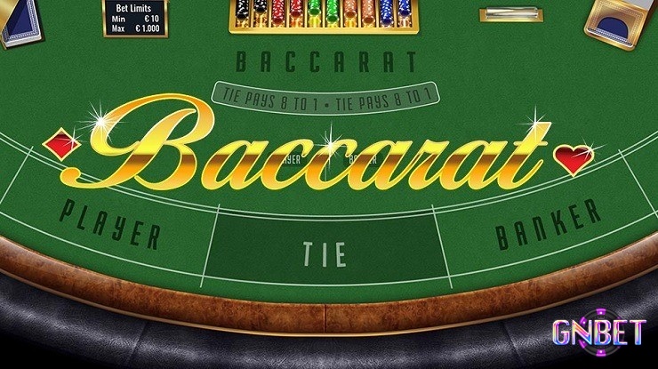 Baccarat - Game bài đặt cược dựa trên dự đoán kết quả so sánh tổng điểm 2- 3 lá bà của người chơi và nhà cái