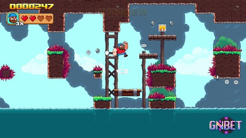 Timberman tạo sức hút nhờ nhịp độ chặt cây nhanh và tính cạnh tranh cao