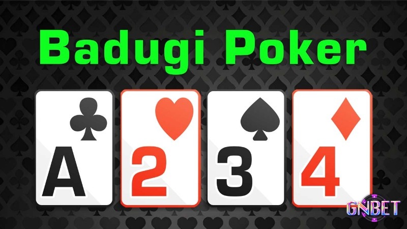 Tay bài Badugi hoàn hảo gồm bốn lá khác chất và khác số – biểu tượng của chiến thuật độc đáo.