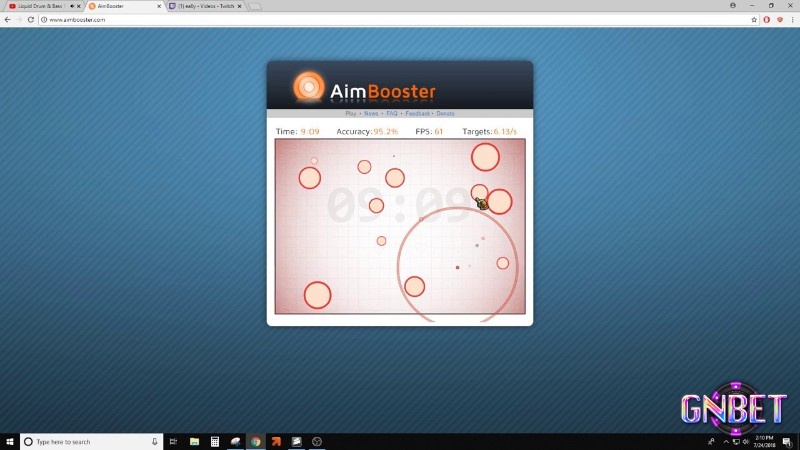 Aimbooster là công cụ luyện phản xạ quen thuộc của các game thủ FPS chuyên nghiệp