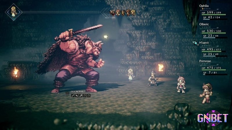 Game Octopath Traveler có lối chơi chiến đấu theo lượt hấp dẫn và kịch tính