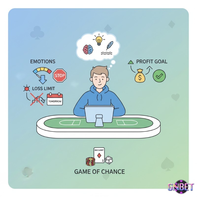 Người chơi baccarat quản lý cảm xúc, tránh thua lỗ và đặt mục tiêu lợi nhuận rõ ràng