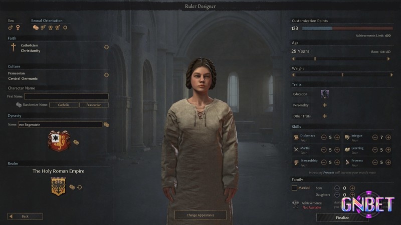 Game đa dạng các nhận vật với nhiều cá tính được phát triển theo hướng riêng của bạn