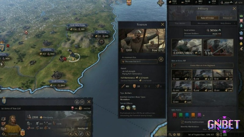 Kẻ thù của bạn có thể là các lãnh chúa khác hoặc có thể là những mâu thuẫn nội bộ trong vương tộc của bạn