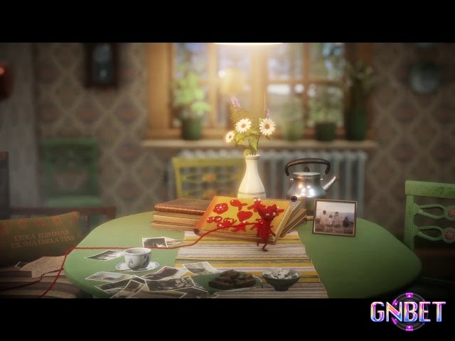 Căn nhà gỗ trong game Unravel với những bức ảnh sẽ mở khóa những màn chơi, gợi cảm giác hoài niệm