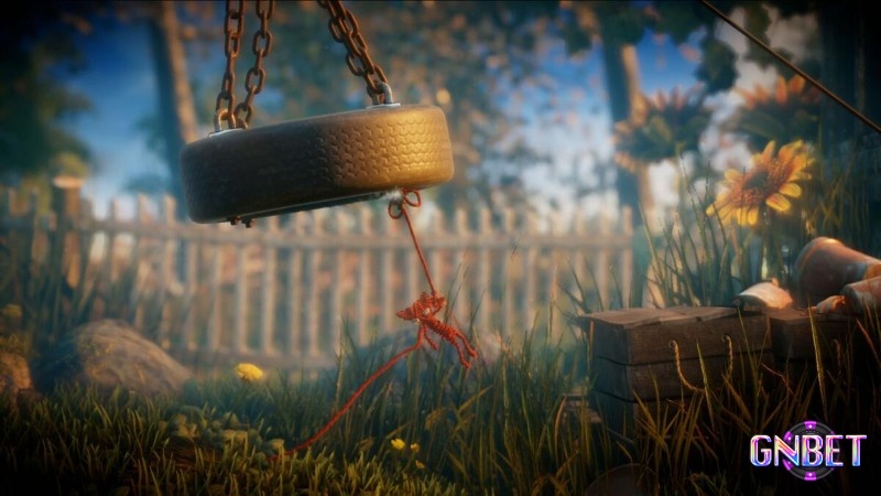 Nhân vật Yarny sẽ buộc sợi len để vượt qua các chướng ngại trên đường