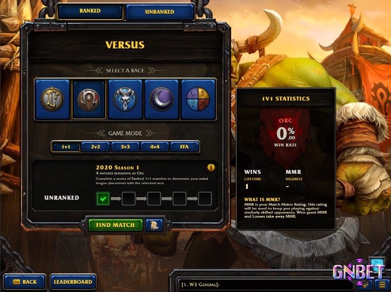 giao dien multiplayer trong Warcraft III Reforged