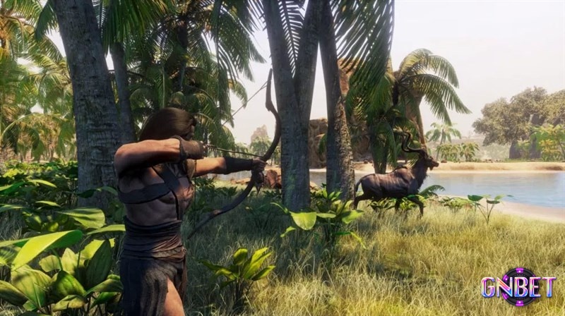 Nhân vật sinh tồn giữa sa mạc khắc nghiệt trong game Conan Exiles