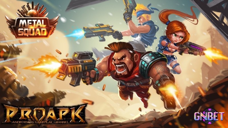 Metal Squad với nhân vật chiến binh cầm súng trong màn chơi hành động