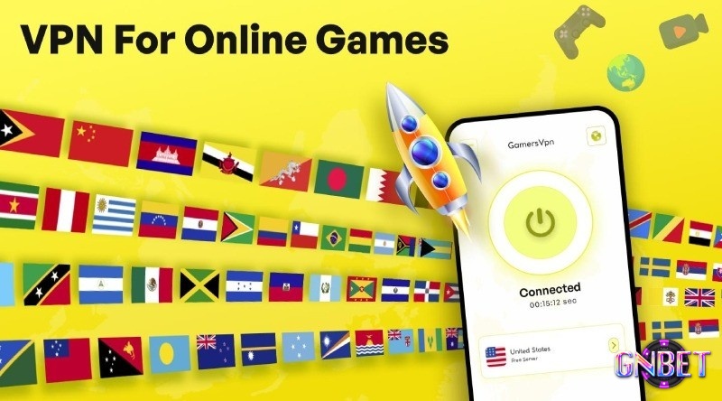 Gaming VPN For Online Games giảm ping khi chơi game Android