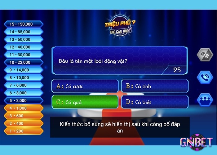 Các quyền trợ giúp hỗ trợ loại trừ đáp án nhưng quyết định cuối cùng vẫn thuộc về người chơi