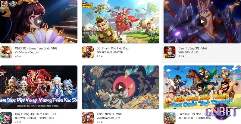 Tải game 3q cho android để khai thác Tam Quốc theo nhiều phong cách chiến thuật và nhập vai khác nhau