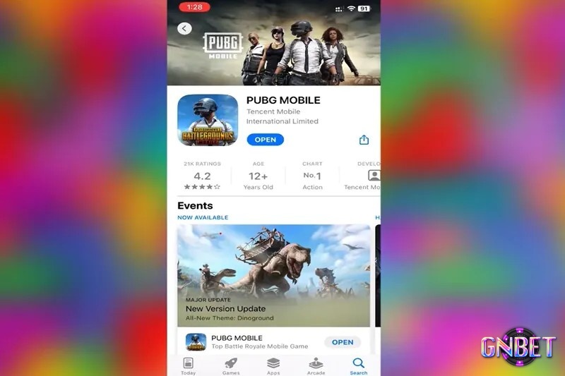 Tìm PUBG trên App Store