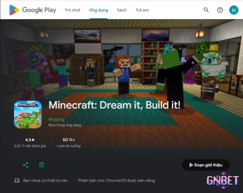 Minecraft chính thức trên Android được phân phối qua Google Play