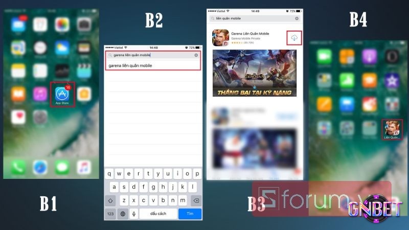 Tải Liên Quân qua ứng dụng App Store