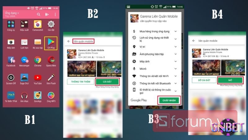 Tải Liên Quân qua ứng dụng Google Play
