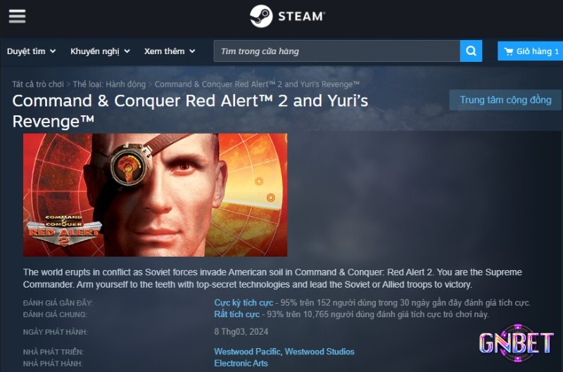 Steam là cách thuận tiện để cài Red Alert 2 trên Windows hiện nay